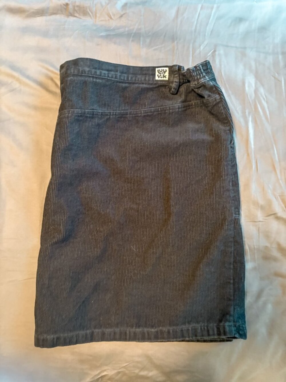 Lucy & Yak Black Blair Corduroy Mini Skirt - US 24 / UK 28
